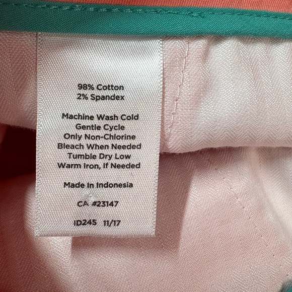 TALBOTS Cotton Pedal Pushers Side and Back Pockets Button Detail at Hem US Sz 14 - Picture 9 of 10